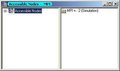 Siemens Accessible Nodes Window