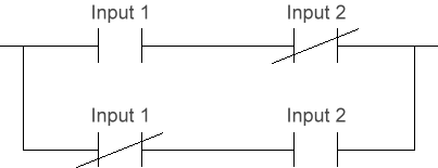 XOR in Ladder Logic